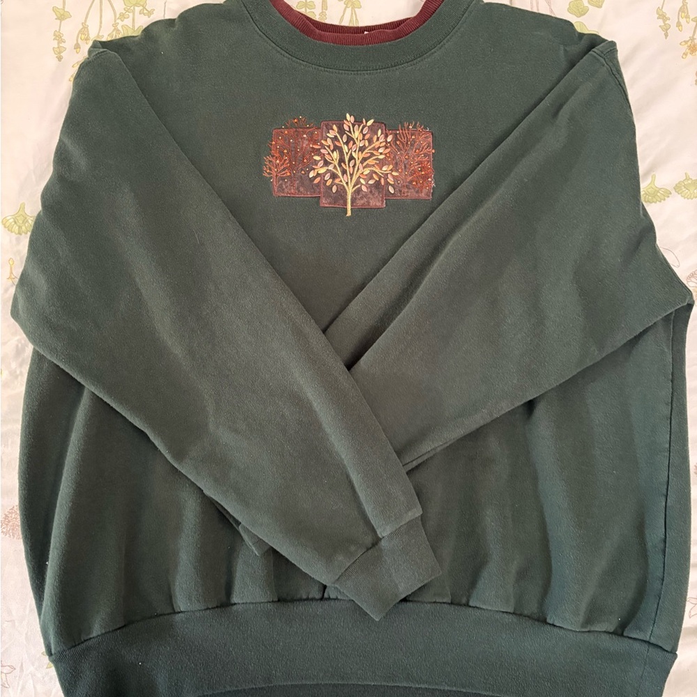 Vintage Looking Green Sweater